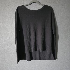Eileen Fisher Women's Heather Grey High Low Hem Sweater Size S